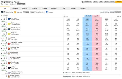 Betfair Trading Strategies .